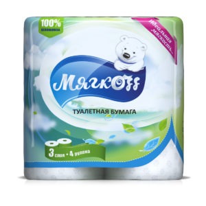 Волгоград — Туалетная бумага  «Мягкоff» белая оптом.