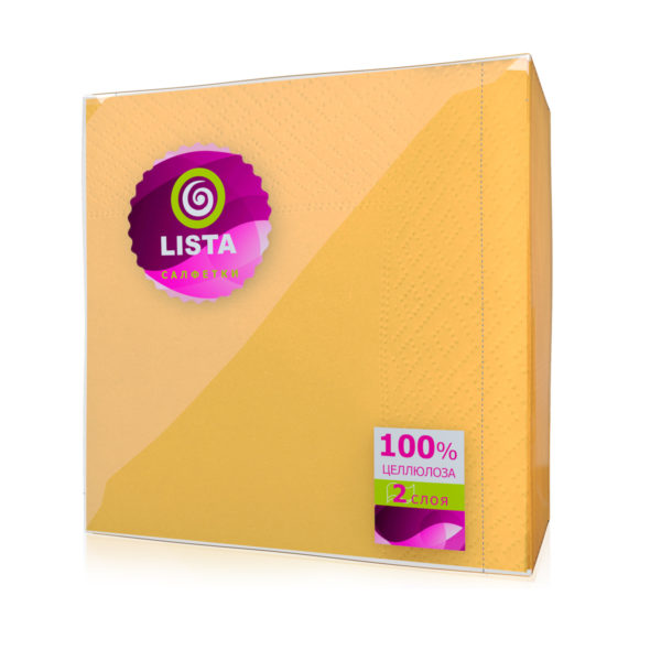Волгоград — Салфетки «Lista DELUXE» интенсив желтые оптом.