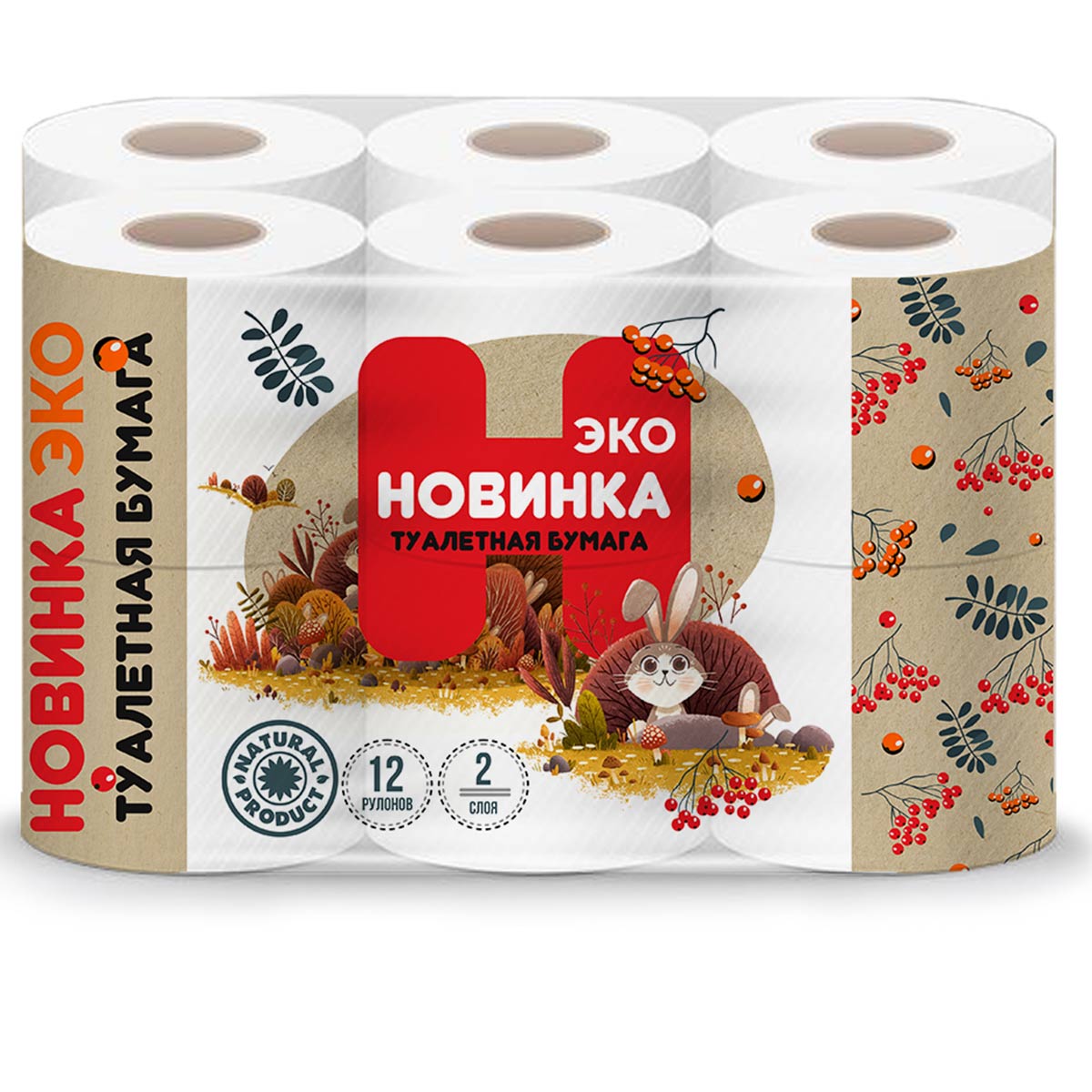Волгоград — Туалетная бумага  «Новинка ЭКО» 2 слоя белая оптом.