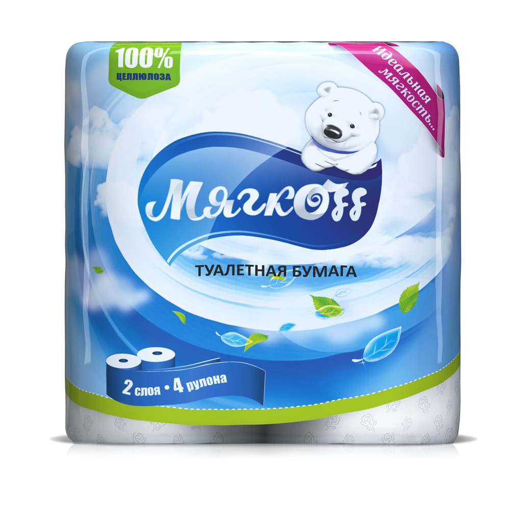 Волгоград — Туалетная бумага  «Мягкоff» белая оптом.